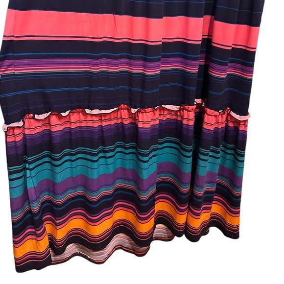 NY Collection stripe maxi dress size L - Picture 4 of 9